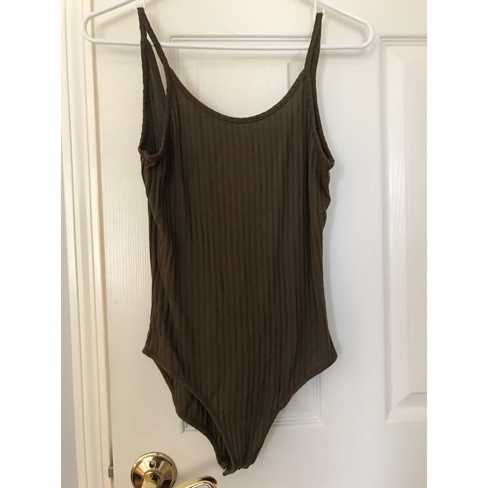 Urban Outfitters Olive Green Bodysuit
